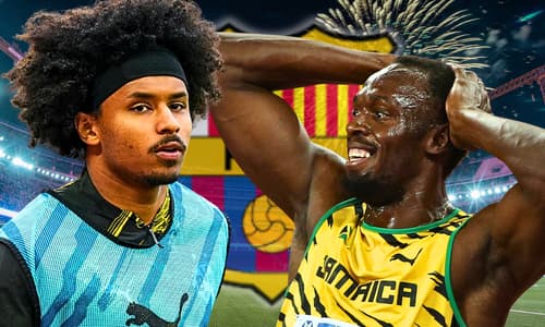 Karim Adeyemi, Usain Bolt, Barcelona