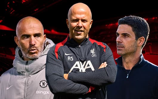 Premier League managers, Enzo Maresca, Chelsea, Arne Slot, Liverpool, Mikel Arteta, Arsenal