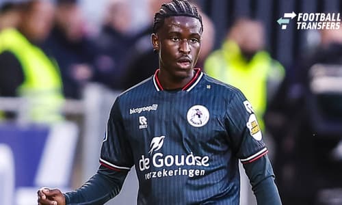 DEVENTER , 10-10-2026 , Stadium De Adelaarshorst , season 2026 2027 , Dutch Eredivisie football . match between Go Ahead Eagles and Sparta Rotterdam, Picture shows Sparta player Isaac Babadi Go Ahead Eagles - Sparta  x208108991x Copyright: