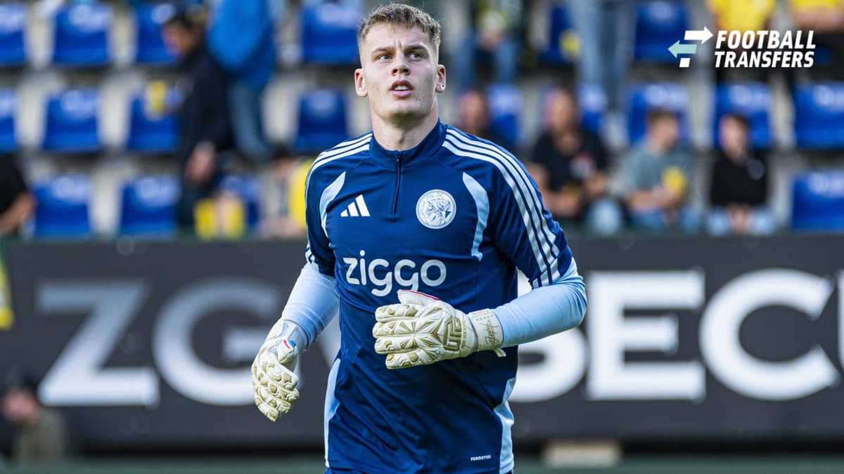 SITTARD - Goalkeeper Joeri Heerkens of AFC Ajax prior to the Eredivisie match between Fortuna Sittard and AFC Ajax at the Fortuna Sittard Stadium on September 12, 2026 in Sittard, the Netherlands. KEVIN SENDERS ANP Eredivisie 2026 27 xVIxANPxSportx ...