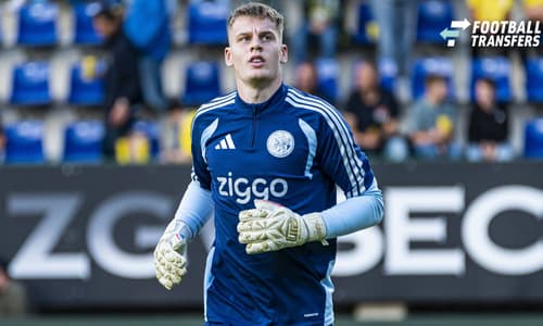 SITTARD - Goalkeeper Joeri Heerkens of AFC Ajax prior to the Eredivisie match between Fortuna Sittard and AFC Ajax at the Fortuna Sittard Stadium on September 12, 2026 in Sittard, the Netherlands. KEVIN SENDERS ANP Eredivisie 2026 27 xVIxANPxSportx ...