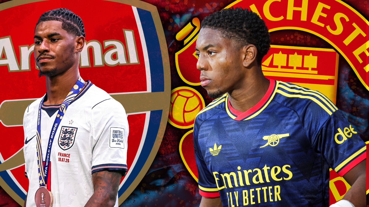 Myles Lewis-Skelly, Arsenal, Marcus Rashford, Man Utd