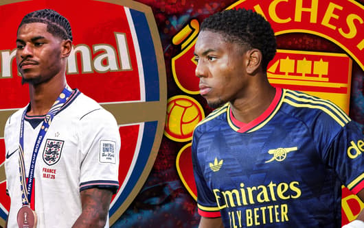 Myles Lewis-Skelly, Arsenal, Marcus Rashford, Man Utd