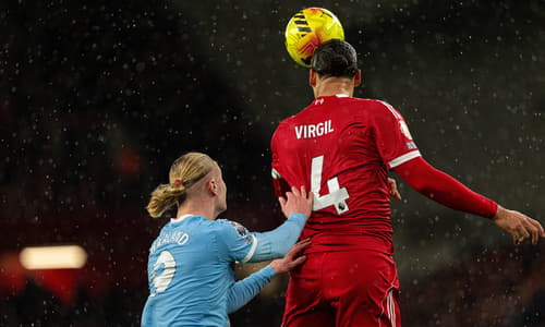 Virgil van Dijk, Erling Haaland, Heading