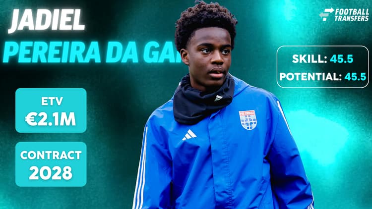 De Skill-rating, ETV en contractduur van Jadiel Pereira da Gama.