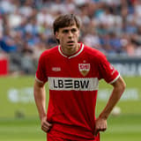 Soccer, Bundesliga 1, Matchday 3, TSG Hoffenheim vs. VfB Stuttgart on September 12, 2026, at Sinsheim SNP Arena, Germany, 2026–2027 season. Leo Sauer, VfB Stuttgart, 44, Sinsheim SNP Arena, Germany Copyright: xPhilippxImhofx