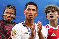 Jude Bellingham, Rio Ngumoha, Max Dowman, England