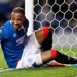 Rangers defender Derek Cornelius reacts during the Europa League clash with Gent, 2025/26