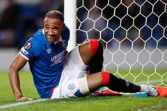 Rangers defender Derek Cornelius reacts during the Europa League clash with Gent, 2025/26