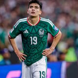 FIFA WORLD CUP 2026 MEXICO VS. ECUADOR FIFA WORLD CUP 2026 MEXICO VS. ECUADOR MEXICO VS. ECUADOR 30062026 MEXICO CITY, MEXICO Action photo of Gilberto Mora (No. 19) of Mexico celebrating the victory over Ecuador after a match in the 2026 FIFA World ...
