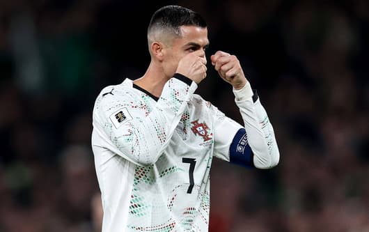 Portugal's Cristiano Ronaldo is sent off against Ireland in World Cup qualifying