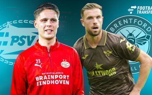 Joey Veerman, Jordan Henderson, PSV, Brentford