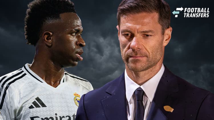 Xabi Alonso and Vinicius Junior didn't see eye-to-eye