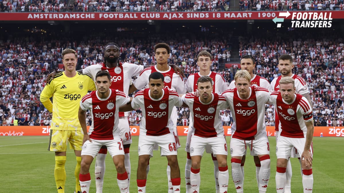 AMSTERDAM - (Top row lr) AFC Ajax goalkeeper Marc-AndrÃ ter Stegen, Aaron Bouwman of AFC Ajax, Tolu Arokodare of AFC Ajax. Youri Baas of AFC Ajax, Steven Berghuis of AFC Ajax, Caio Henrique of AFC Ajax (bottom row) Lucas Rosa of AFC Ajax, Abdallah O...