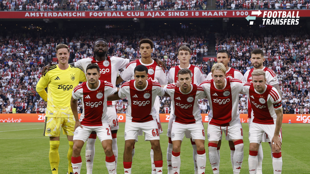 AMSTERDAM - (Top row lr) AFC Ajax goalkeeper Marc-AndrÃ ter Stegen, Aaron Bouwman of AFC Ajax, Tolu Arokodare of AFC Ajax. Youri Baas of AFC Ajax, Steven Berghuis of AFC Ajax, Caio Henrique of AFC Ajax (bottom row) Lucas Rosa of AFC Ajax, Abdallah O...