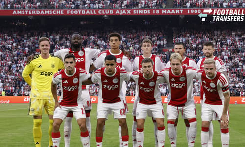 AMSTERDAM - (Top row lr) AFC Ajax goalkeeper Marc-AndrÃ ter Stegen, Aaron Bouwman of AFC Ajax, Tolu Arokodare of AFC Ajax. Youri Baas of AFC Ajax, Steven Berghuis of AFC Ajax, Caio Henrique of AFC Ajax (bottom row) Lucas Rosa of AFC Ajax, Abdallah O...