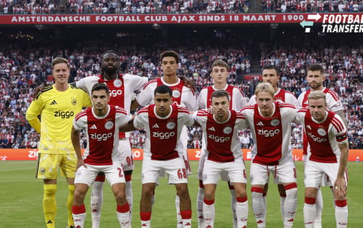 AMSTERDAM - (Top row lr) AFC Ajax goalkeeper Marc-AndrÃ ter Stegen, Aaron Bouwman of AFC Ajax, Tolu Arokodare of AFC Ajax. Youri Baas of AFC Ajax, Steven Berghuis of AFC Ajax, Caio Henrique of AFC Ajax (bottom row) Lucas Rosa of AFC Ajax, Abdallah O...