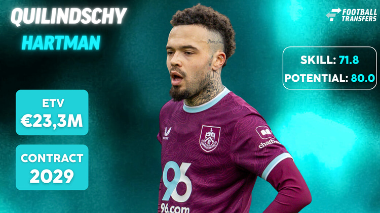 Quilindschy Hartman bij Burnley FC