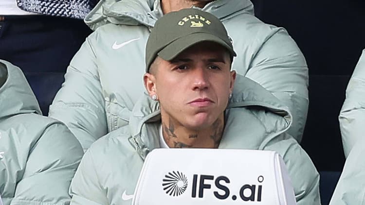 Enzo Fernandez watches Chelsea's FA Cup tie with Port Vale from the bench