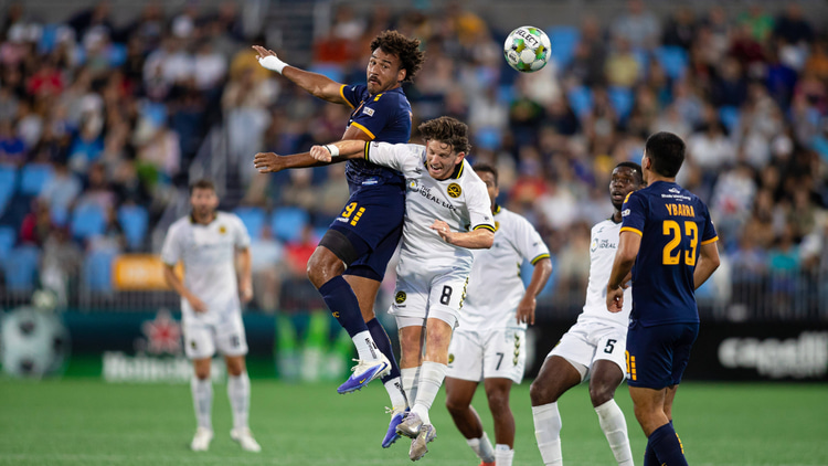 USL Championship players in action