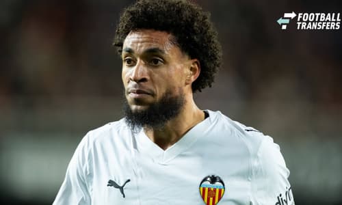 LaLiga EA Sports round 23 match between Valencia CF and Real Madrid Arnaut Danjuma of Valencia CF seen in action during the LaLiga EA Sports round 23 match between Valencia CF and Real Madrid at Mestalla Stadium , (Valencia ) on February 8, 2025. Co...