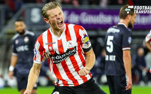 ROTTERDAM , 17-10-2026 , het Kasteel , season 2026 2027 , Dutch Eredivisie Football , match between Sparta and Willem II , picture shows, Milan Zonneveld, Milan Zonneveld scores 3-1 Sparta - Willem II  x208600523x Copyright: