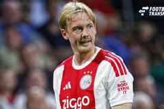 AMSTERDAM , 06-08-2026, Johan Cruijff ArenA , season 2026 2027 , UEFA Conference League play-off football . Match between Ajax and Shelbourne FC 3-1. Picture shows Ajax player Julian Brandt maling his debut for Ajax Ajax - Shelbourne  x205513452x Co...