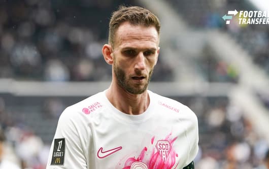 Angers SCO v Olympique de Marseille - Ligue 1 McDonald s 2026 2027 Branco VAN DEN BOOMEN of Angers during Ligue 1 McDonald s match between Angers and Marseille at Stade Raymond Kopa on October 18, 2026 in Angers, France. Angers France  Copyright: xE...