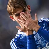 Como's Nico Paz celebrates scoring against Cremonese