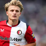 Eredivisie: Feyenoord Rotterdam v ADO Den Haag Rotterdam - Sem Steijn of Feyenoord Rotterdam warms up on the sidelines during the fourth competition round of the 2026 2027 Eredivisie season. The match is set between Feyenoord Rotterdam and ADO Den H...