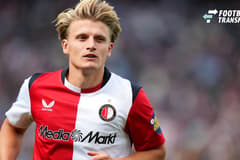 Eredivisie: Feyenoord Rotterdam v ADO Den Haag Rotterdam - Sem Steijn of Feyenoord Rotterdam warms up on the sidelines during the fourth competition round of the 2026 2027 Eredivisie season. The match is set between Feyenoord Rotterdam and ADO Den H...