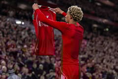 Liverpool's Hugo Ekitike was sent-off for his celebration against Southampton in the Carabao Cup