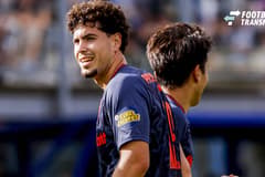 ZWOLLE - Nacho Ferri of Feyenoord celebrates his team s first goal with his teammates during the Eredivisie match between PEC Zwolle and Feyenoord at the MACÂ³PARK Stadium on September 13, 2026, in Zwolle, the Netherlands. WART BRINKERHOF ANP Erediv...