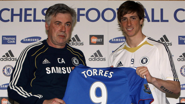 Carlo Ancelotti & Fernando Torres