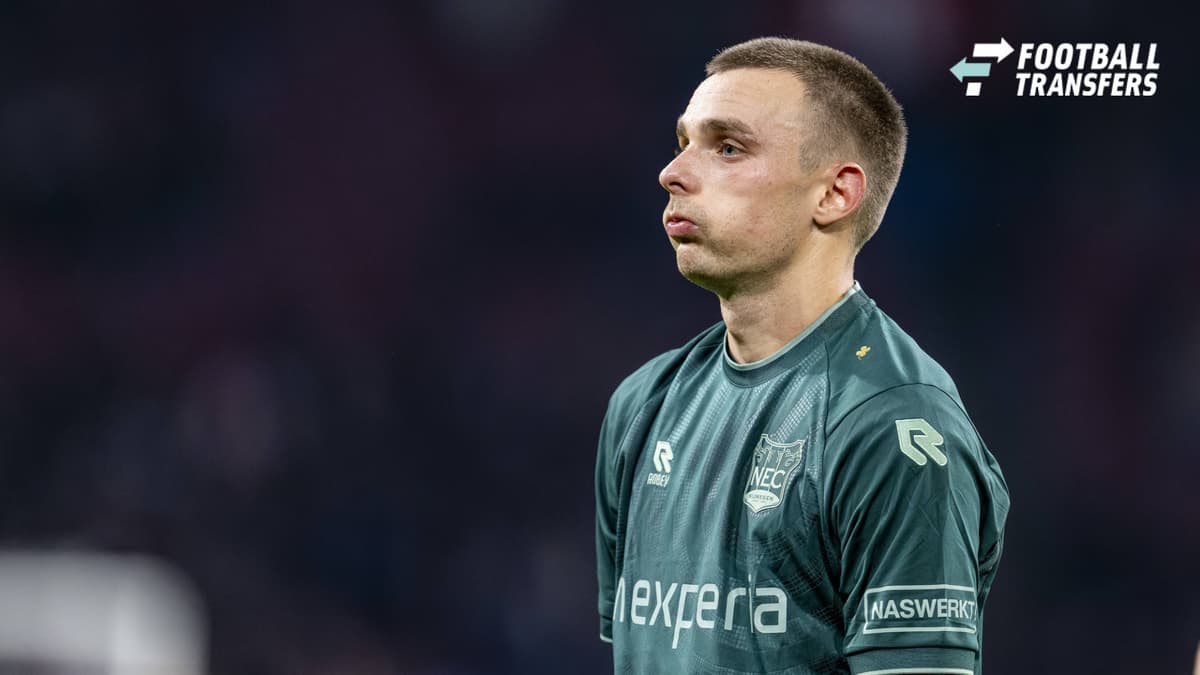 AMSTERDAM: NEC Nijmegen midfielder Darko Nejasmic during the Vriendenloterij Eredivisie match between Ajax and NEC at the Johan Cruijff ArenA on October 10, 2026, in Amsterdam, the Netherlands. Photo by DeFodi Images
