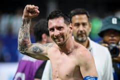 Lionel Messi, crying v Egypt