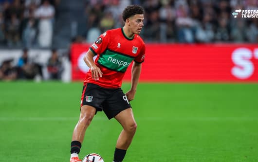 Clement Bischoff of N.E.C. Nijmegen seen in action during UEFA Europa League 2026 27 League Phase - Matchday 1 football match between Juventus FC and N.E.C. Nijmegen. Italy Copyright: xBEAUTIFULxSPORTS Carabellix