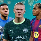 Kylian Mbappé, Erling Haaland, Lamine Yamal