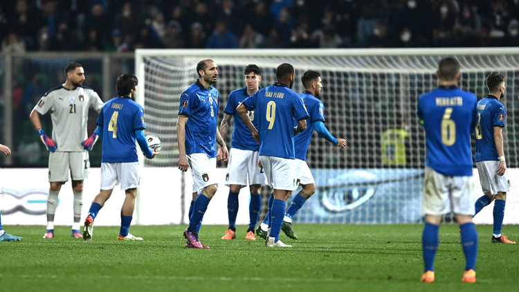 Italy after losing to Macedonia in 2022 World Cup playoffs