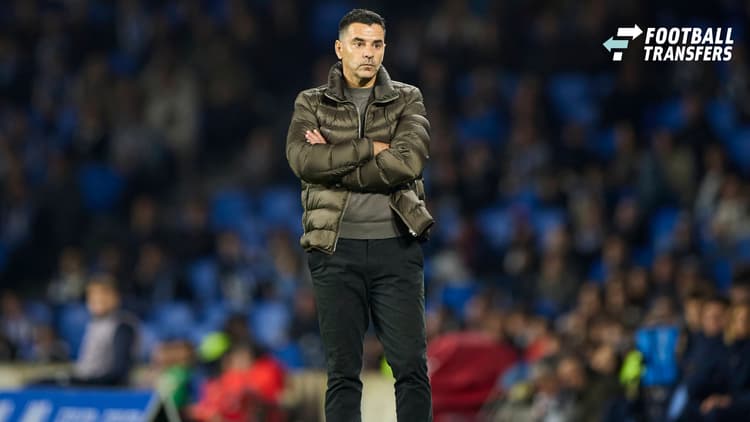 Míchel als trainer van Girona.