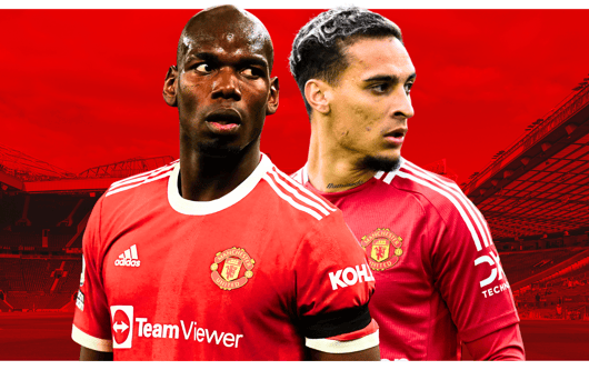 Paul Pogba, Antony, Man Utd