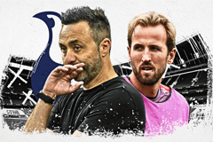 Roberto de Zerbi, Harry Kane, Tottenham