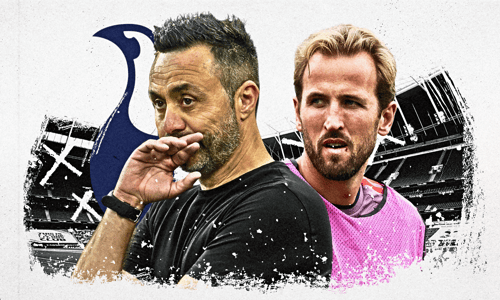 Roberto de Zerbi, Harry Kane, Tottenham