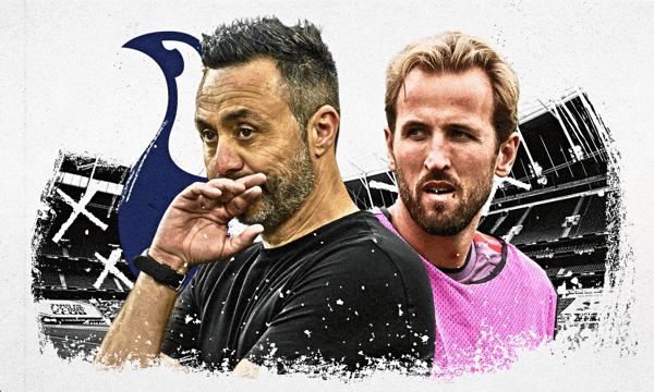 Roberto de Zerbi, Harry Kane, Tottenham
