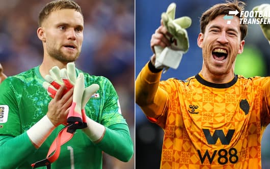 Goalkeepers Bart Verbruggen of the Netherlands applauds fans after a 2-2 tie with Japan in their FIFA World Cup, WM, Weltmeisterschaft, Fussball match at AT&amp;T Stadium in Arlington, Texas, on Sunday, June 14, 2026.  ARL20260614930 CHRISTIANxBRUNS...
