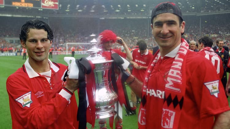 Ryan Giggs and Eric Cantona