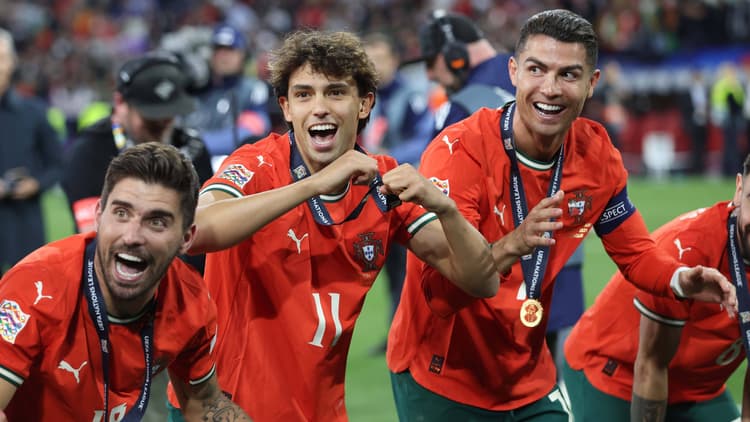 Joao Felix (second left): Al-Nassr transfer defended by Cristiano Ronaldo