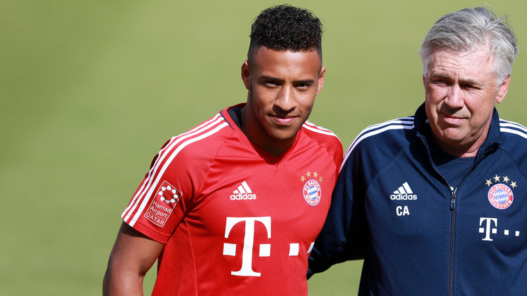 Corentin Tolisso & Carlo Ancelotti