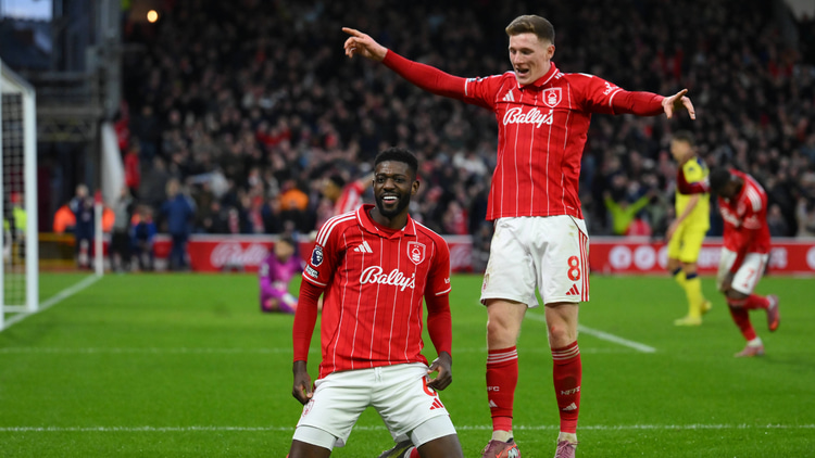 Ibrahim Sangare (left) has formed a strong partnership with Elliot Anderson in Nottingham Forest's midfield.