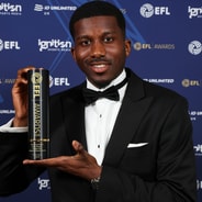 Daniel Kanu of Walsall EFL Awards, Football, Grosvenor House, London, UK - 19 Apr 2026London Grosvenor House United Kingdom EDITORIAL USE ONLY No use with unauthorised audio, video, data, fixture lists, club league logos or live services. Online in-...